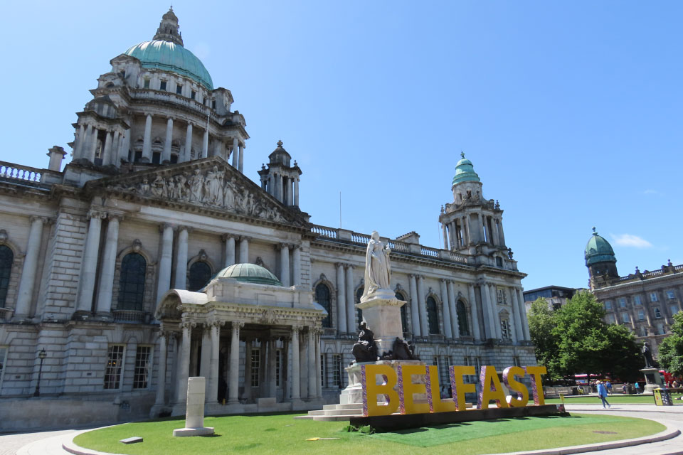 We're in Belfast, and all the towns around